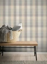Image of Arthouse - Country Tartan Check Grey Wallpaper (901902)