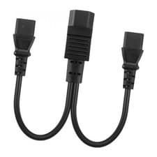 Image of IEC320 C14 To 2X IEC320 C13 Cable Splitter Cable Adapter