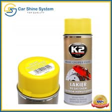 Image of Brake Caliper YELLOW HIGH GLOSS Heat 260°C Temperature Resistant Paint Spray K2