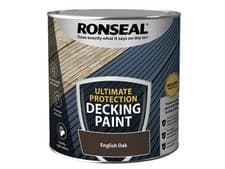 Image of Ronseal Ultimate Protection Decking Paint English Oak 2.5 litre RSLDPEO25L