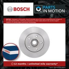 Image of 2x Brake Discs Pair Solid fits OPEL VIVARO A 2.0D Rear 06 to 14 280mm Set Bosch