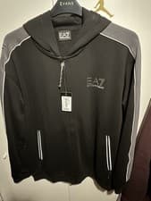 Image of Mens EA7 Emporio Armani Zipped Hoodie Size 2XL