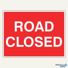 Image of Road Closed Sign - Temporary Traffic Sign
