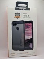 Image of Spigen Google Pixel 3 Slim Armor Back Case - Gunmetal