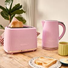 Image of Russell Hobbs Eden Raspberry Kettle & 2 Slice Toaster Set 3000W 800W Combo NEW