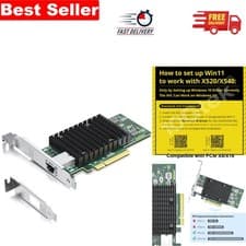 Image of Intel X540-BT1 10Gb PCI-E NIC Network Card for High-Speed Ethernet Connectivity