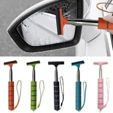 Image of Car Rearview Mirror Wiper Window Wash Cleaning Brush Mirror Squeegee Cleaner UK