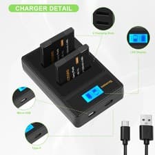 Image of 2x Battery NB-11L NB-11LH for Canon IXUS 172 185 190 SX420 SX430 SX440 + Charger