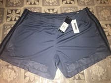 Image of ADIDAS 3 S Mesh LADIES SHORTS Size L COLOUR BLUE. BNWT