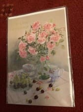 Image of To a dear grandma Card With Envelope Simple Classy Modern happy birthday