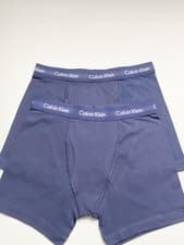 Image of Calvin Klein Men's  Classic Fit Boxer  Underwear Double. &  Single Pack - N.Blue