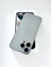 Image of Apple iPhone 15 Pro Max 256GB Natural Titanium Unlocked Original Pristine Screen