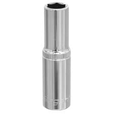 Image of Sealey WallDrive Socket 8mm Deep 3/8" Square Drive Chrome Vanadium Steel S0587