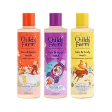 Image of Childs Farm Hair & Body Wash Bundle | Sweet Orange (250ml), Blackberry & Appl...