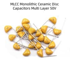 Image of Monolithic Ceramic Disc Capacitors Multi Layer 50V Value Range 15pF to 10uF MLCC