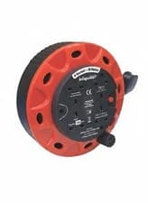 Image of 4 Way 15 Metre Extension 10m 5m Leads Reel 13 Amp Socket Cable Electrical UK