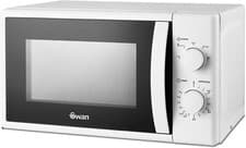 Image of Swan White Microwave SM4420WHT 700W 20L Manual Microwave New 2 Year Guarantee
