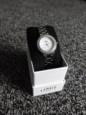 Image of Limit Ladies Silver Tone Gem Set Quartz Watch. Brand New In Presentation Box.