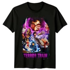 Image of Terror Train (1980) Movie Poster Inspired T-Shirt Retro 80s Tee Unisex