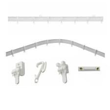 Image of Swish SOLOGLYDE Curtain Track, Straight or Bay window fit, White, Plastic Track
