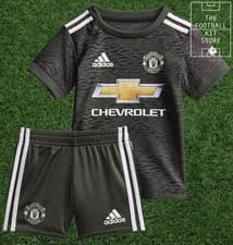Image of Manchester United Away Kit - Adidas Man Utd Shirt & Shorts - Black Friday Sale