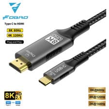Image of USB C to HDMI Cable 4K@120Hz 8K@60Hz Type-C to Hdmi Compatible HDTV Cable