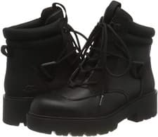 Image of UGG® AUSTRALIA TIOGA BLACK LEATHER HIKER WALKING BOOTS UK 5 EU 38 USA 7 RRP £150