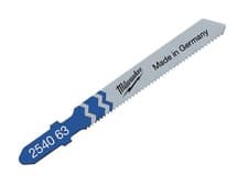 Image of Milwaukee Power Tools - Traditional Metal Cutting Jigsaw Blade Pack of 5 T118A