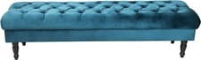Image of JOY Upholstered Decorative Styling Bench, Bedroom Bench Seat, Tufted and Cushion