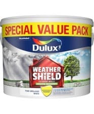 Image of Dulux Weathershield Smooth White Masonry,Acrylic Paint 7.5L