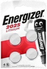 Image of 4 Pack Energizer CR2025 Lithium Batteries – Ideal for Car Key Fobs