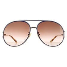 Image of Chloe Sunglasses CH0145S 003 Gold Blue Brown Gradient