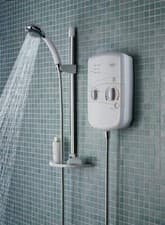 Image of Bristan B85 White Electric Shower 8.5kw - Discontinued Rare New Damaged Box