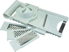 Image of Handy Kitchen Stainless Steel 7 in 1 Mandoline & Grater SET 4 Cutting Blades