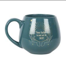 Image of Green Fortune Teller Colour Changing Mug Mystical Crystal Ball Tea Coffee Witchy