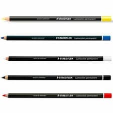 Image of Staedtler 108 Lumocolor Glasochrom Permanent Marker Pencil - Asstd Packs/Colours