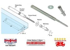 Image of CONCEALED HIDDEN SHELF SUPPORT BRACKETS FIXING MOUNT 120mm FOR FLOATING SHELVES