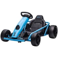 Image of HOMCOM 24V Electric Go Kart for Kids with Music, Horn Honking, Slow Start
