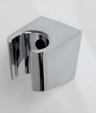 Image of 2X Shower Handset Holder Fixed Angled Bracket in Chrome Replacement incl Screws