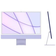 Image of Apple iMac 24" 2021 - M1 8-Core CPU 8-Core GPU 16GB 512GB SSD Purple - Excellent