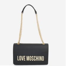 Image of Love  Moschino Shoulder Bag Black.  