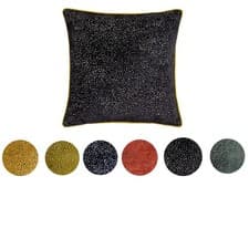 Image of Paoletti Estelle Spotted Cut Velvet Piped Edge Cushion Cover