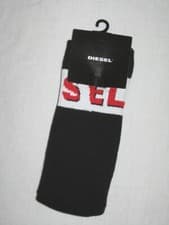 Image of BNWT - DIESEL SKM-Ray Crew Socks Black Size 8.5 - 11 Made in Italy