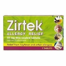 Image of ZIRTEK ALLERGY RELIEF TABLETS - 7 TABLETS