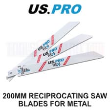 Image of US PRO Tools 5 X 200MM Reciprocating Saw Blade For Metal US1025BF 9137