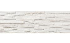 Image of Avi Split Face Tile Wall White Brick Effect Tile Porcelain Matt 170 x 520