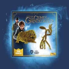 Image of Pin Kings Harry Potter Fantastic Beasts Enamel Pin Badge NETFLIX BOWTRUCKLE
