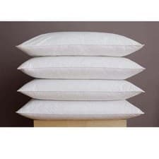 Image of 4 x Duck Feather Cushion Inner Pad in White 100% Cotton Fabric - All Sizes Avail