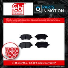 Image of Brake Pads Set Front 16523 Febi A4154210510 4154210510 D1060AX60A D1060AX61A New