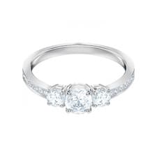 Image of Swarovski Ladies Attract Ring Trilogy Size 55 5414972